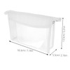 Healvian Clear Travel Makeup Bag Portable Zippered Cosmetic Organizer for