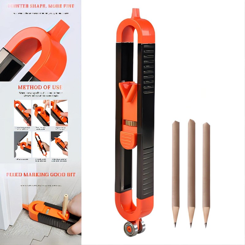 zalati Contour Gauge Profile Marking Ruler Professional Duplicator for Woodworking