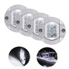Bkinsety 4 Pack LED Boat Light 12V Round Marine Lamp
