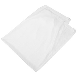 Ciieeo White Light Filtering Curtain Privacy Window Drapes Long Textured Panels for Living Room Farmhouse Bedroom Balcony Coastal Decor