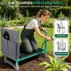 WEILISEN Garden Kneeler and Seat 2-in-1 Foldable Bench, with Storage
