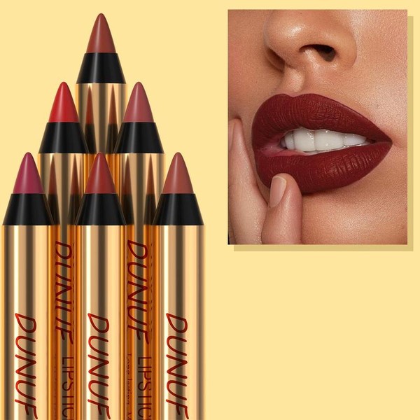 Long-lasting Matte Lipstick Set, 6 Counts/set Waterproof Sweat Proof Easy