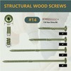 T.K.Excellent 55-Pack #14 x 3 Inch Zinc Plated Structural Lag