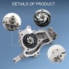 VEHITO Water Pump and Thermostat Kit For 1.4L Engine 2011-2015