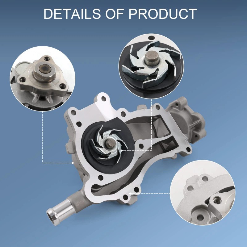 VEHITO Water Pump and Thermostat Kit For 1.4L Engine 2011-2015
