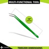 Cynamed 10” Kitchen Premium Tongs Tweezers Stainless Steel, Long with
