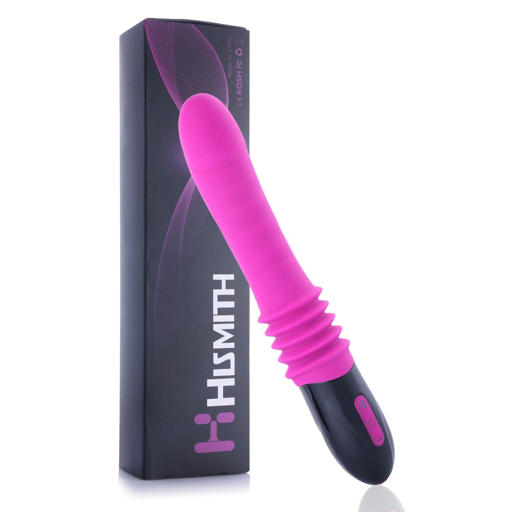 Hismith Mini Thrusting Machine & Vibrator 2 in 1, 10 Pattern Frequency Mode, 3 Thrusting Speed Dildo Vibrator, Sex Toy for Couples or Solo