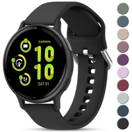 Meliya Bands Compatible with Garmin Vivoactive 5 / Vivoactive 3 Watch Band, Garmin Venu 2 Plus / Venu Sq / Venu Watch Bands Women Men, Soft Silicone Sport Replacement Strap for Garmin Vivoactive 5,