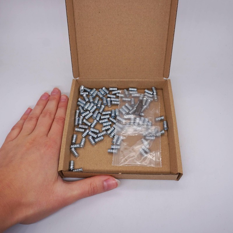 SKIR'CO (Pack of 100) Zinc Plated Euro Screws 5.8 x