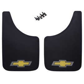 Plasticolor Chevy Gold Bowtie Easy Fit Mud Guard - Set of 2