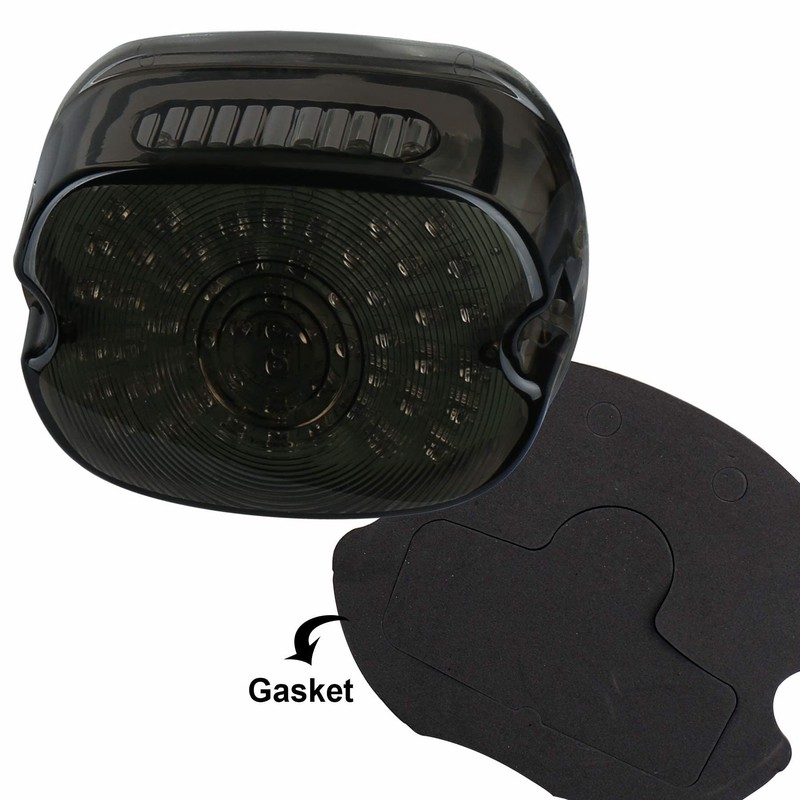 OVOTOR LED Tail Light Smoke Lens Lay Down Tail Lamp
