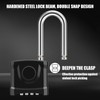 Long Shackle Heavy Duty Outdoor Padlock, One-Key Unlocking, Diyife 4