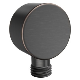 HammerHead Showers All Metal Drop Ell Wall Mount Elbow, 1/2" Shower Hose Connector, Round Handheld Shower Head Elbow Adapter, Shower Drop, Oil Rubbed Bronze