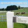 Vinyl Fenceat 5-1/2" Rails for Quick Removal and Replacement Removal