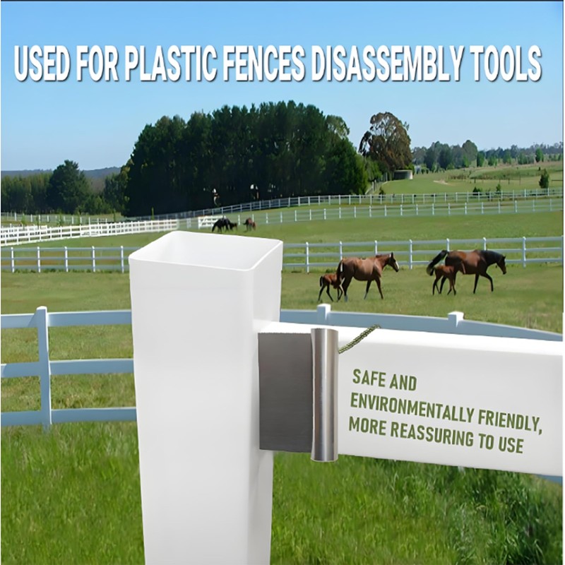 Vinyl Fenceat 5-1/2" Rails for Quick Removal and Replacement Removal