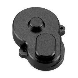 WEFEINO Aluminum Rear Main Gear Cover & Motor Mount Plate Fixed Bracket Upgrade Parts for Losi 1/24 Micro-B 1/28 Micro-T 2WD RC Car Buggy (Black)