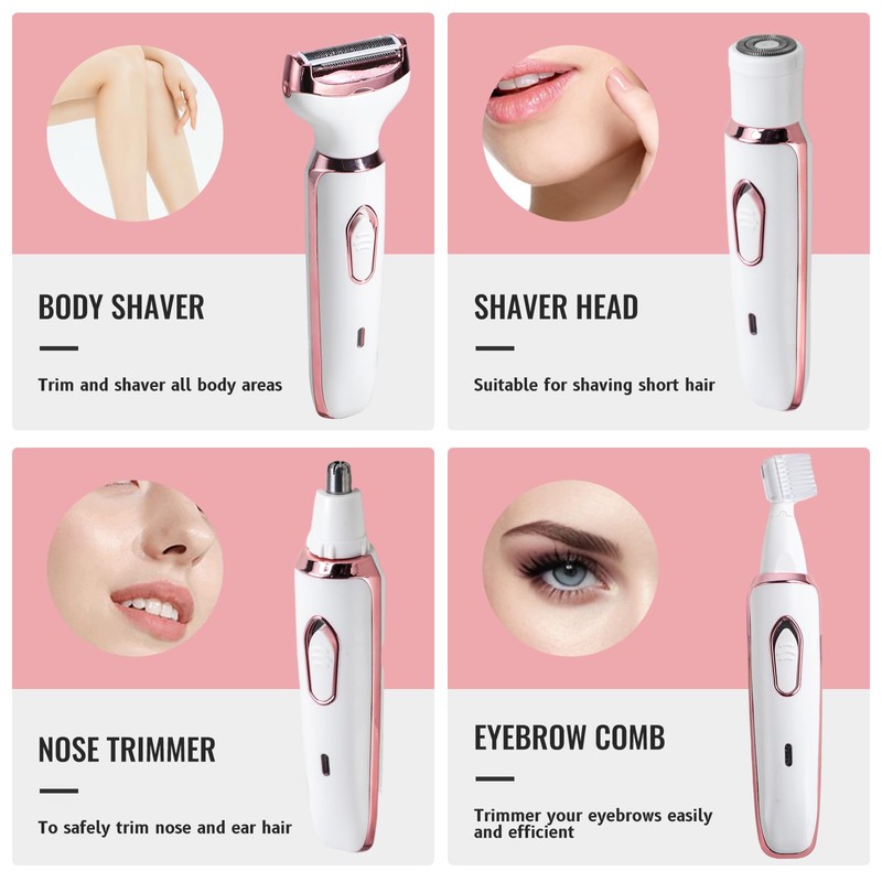 Oneleaf Electric Body Hair Trimmer for Men & Women –