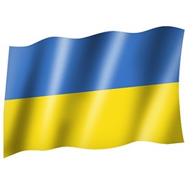 Ukraine Country Flag Country Flag Flag with Hoisting Flag 150 x 90 EYELET CURTAINS, Very Good Quality