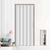 HARDJULAN 30X79in Interior Folding Accordion Doors for Living Spaces,White PVC,Handle