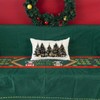 ONWAY Christmas Pillow Covers 12x20 Inch Christmas Trees Decorations Gold