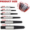 DAIZZKU Damaged Screw Extractor Set 6pcs,Stripped Screw Extractor,Screw, Bolt, Water