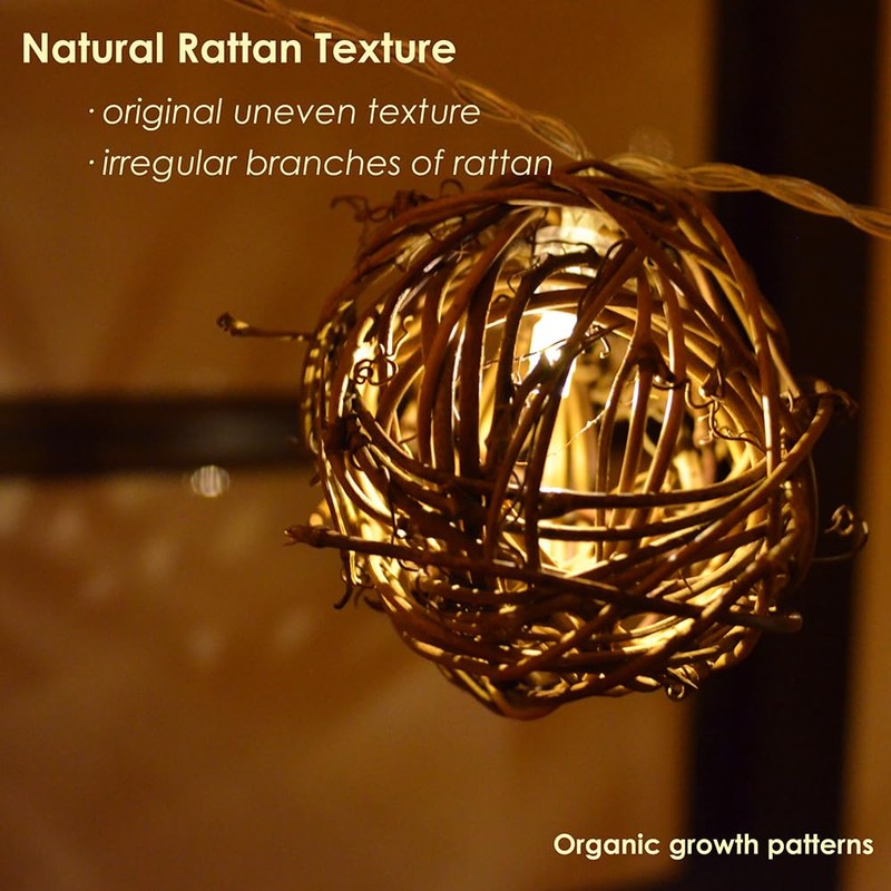 ACRAFT String Lights (Brown Cord)