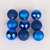 60mm/6Pcs Christmas Baubles Shatterproof Blue, Christmas Tree Decorations Ball Ornaments