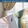 The Metal Magician Sturdy Wrought Iron Wall Mounted Curtain Holdbacks