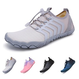 CHENGBAO Secado Rápido Zapatos Acuaticos，Suave Y Transpirable Zapato Acuatico，Ligero Zapatos de Agua，Adecuado Para Montañismo, Rafting, Playa, Buceo(blanquecino, Adulto, Hombre, 24.0 cm, Medición, Sistema tallas calzado JP)