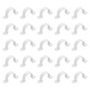 sourcing map 50Pcs PVC Pipe Straps, 25mm(1") Plastic Conduit Strap