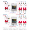 diymore Electricity Meter DIN Rail 1 Phase AC 40-300V 100A