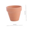 Kisangel 10Pcs Small Terracotta Pots Clay Ceramic Flower Pots Succulent