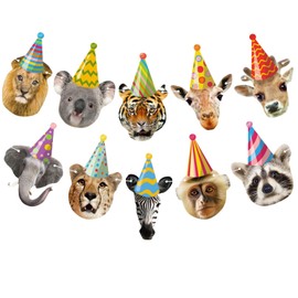 GlamRays Safari Animals Happy Birthday Banner Wild Zoo Jungle Animals Decorations for Children Safari Animals Party Decorations Forest Animal Theme Decorations