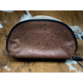 ili New York RFID ~ EMBOSSED ~ LEATHER ~ WRISTLET ~ NWT
