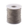 PandaHall 100 Yards/Roll Braided Cotton Cord 1mm Waxed Cotton Cord