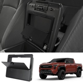 PSLER Center Console Hidden Organizer - Fit for 2024 2025 Toyota Tacoma Armrest Tray Hidden Storage Box for Toyota Tacoma 2024 2025 Car Interior Accessories ABS Material