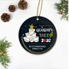 2020 Christmas Ornament Quarantree Richmond Minnesota State - Holiday Ornament