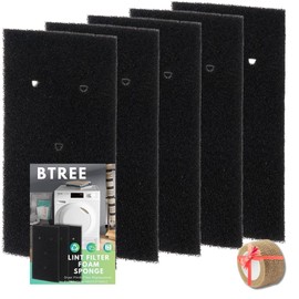 Btree 5Pcs 481010716911 Tumble Dryer Evaporator Foam Filter Sponge Replacement Parts for Whirlpool, Btree-Filter3P-20231228001