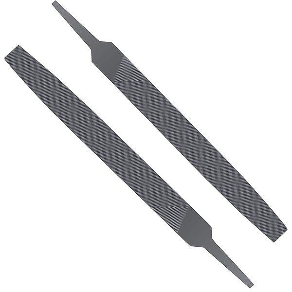 Hatonseyan 2P 6-inch Flat Medium Cut File Double Cut Teeth