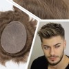 Civmo Men toupee Toupee for Men Undetectable Swiss Full Lace