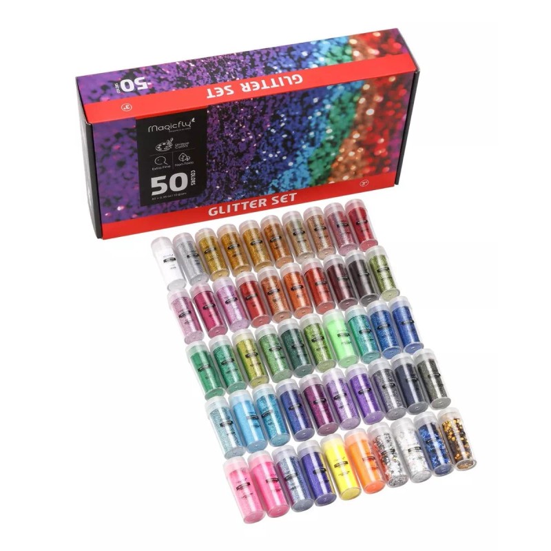 Magicfly Brillos Set 50 De 10g Cuerpo Maquillaje Glitter Magicfly