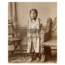STANDING HOLY CHIEF SITTING BULLS DAUGHTER NATIVE AMERICAN 8X10 PHOTO