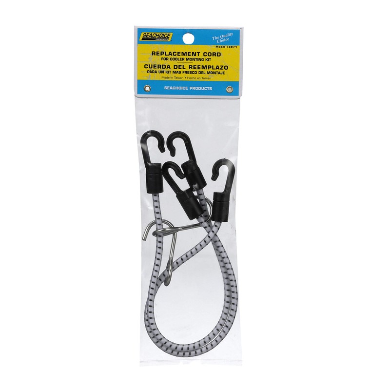 Seachoice Set of 2 Cooler Mounting Straps w/Quick-Disconnect Hooks, for