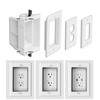 Recessed Outlet/Electrical Box Single Gang, Recessed Outlet Box for Wall