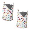 Lunarable Fashion Laundry Bag Pack of 2, Modern Design of