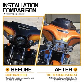 9'' Windshield Windscreen Wave Fairing Fit For Harley Touring Electra Glide Classic Street Glide Ultra Limited 2014 2015 2016 2017 2018 2019 2020 2021 2022 2023 2024 2025 (Smoke)