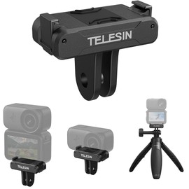 Magnetic Quick Release Mount Tripod Selfie Stick Adapter Quick Release Accessory for DJI Osmo Nano/Osmo Action 6 with Anti-Slip Vibration Absorption and Mounting Screws