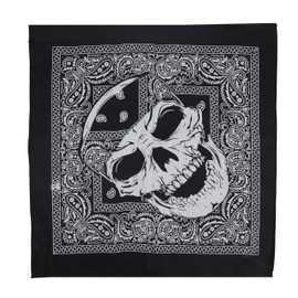 Motique Accessories Skull Pirate Paisley Bandana - Black