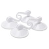 Suction Cup Hooks, 4 Pieces, Suction Hooks, Removable, Reusable, Non-mark,