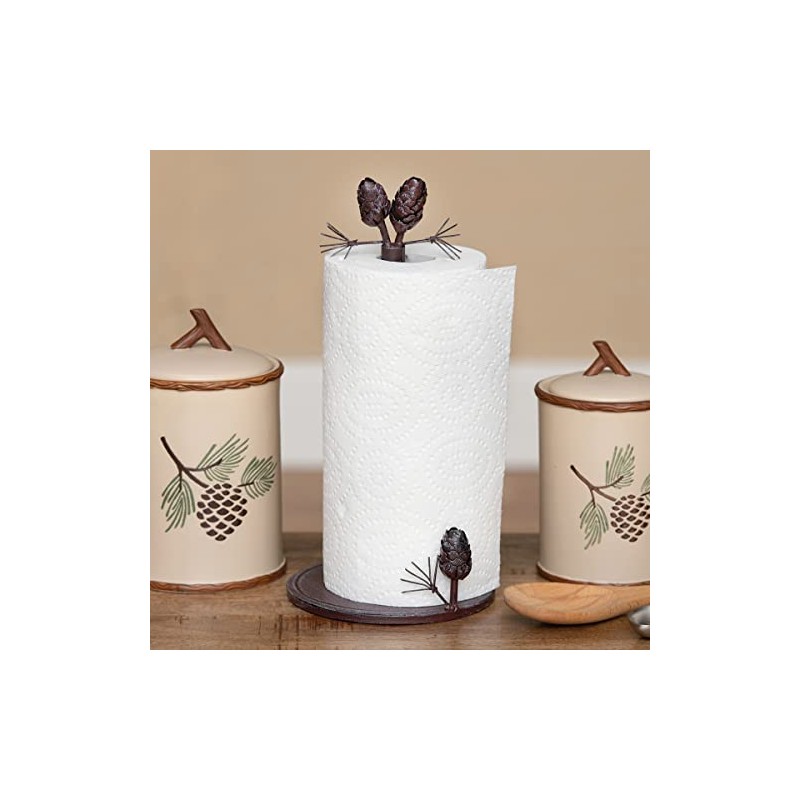 Woodland Pinecone Paper Towel Holder